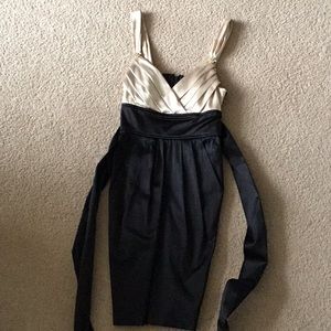 Black and gold dress